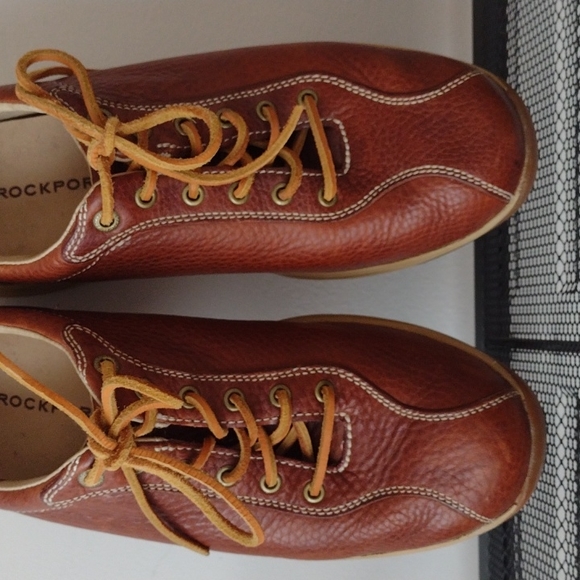 🌸 ROCKPORT TAN LEATHER SHOES-WIDE - Picture 4 of 4